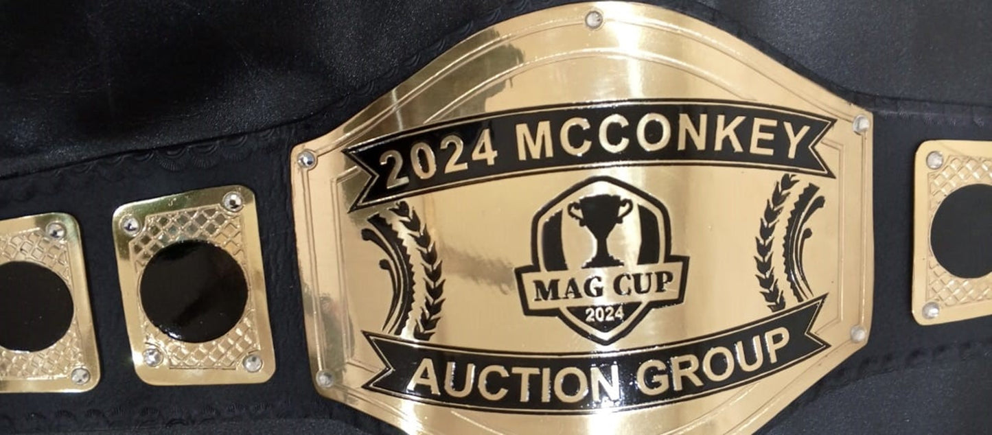 Custom Trophy Cup Logo Wrestling Championship Belt poshleathers-14b7