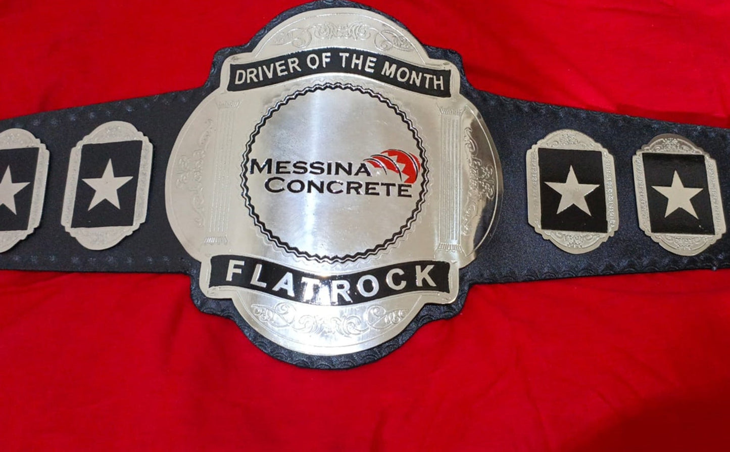 Custom Driver Of The Month Championship Belt poshleathers-14b7