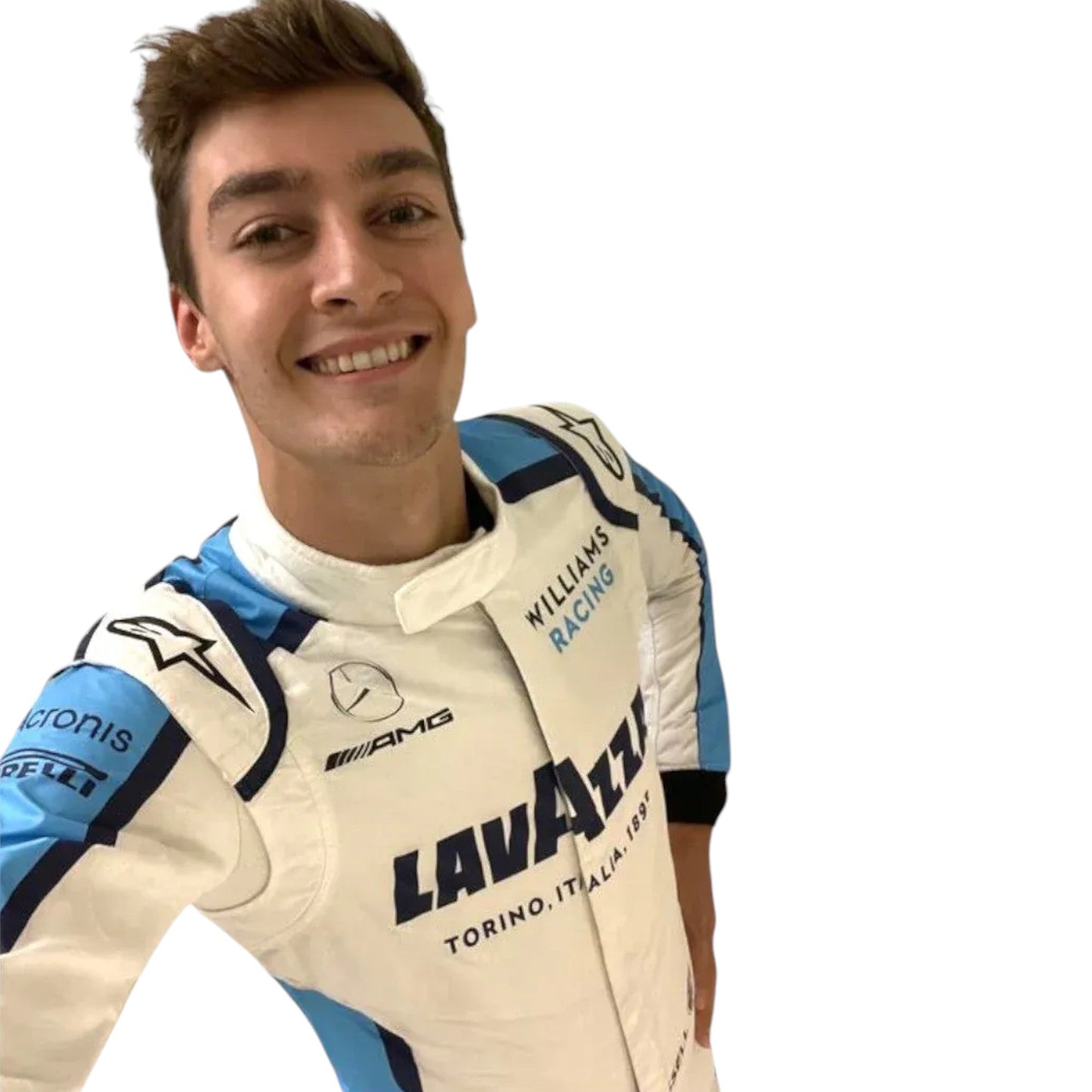 2020 George Russell Atlassian Williams Racing Suit Ex Race Gear