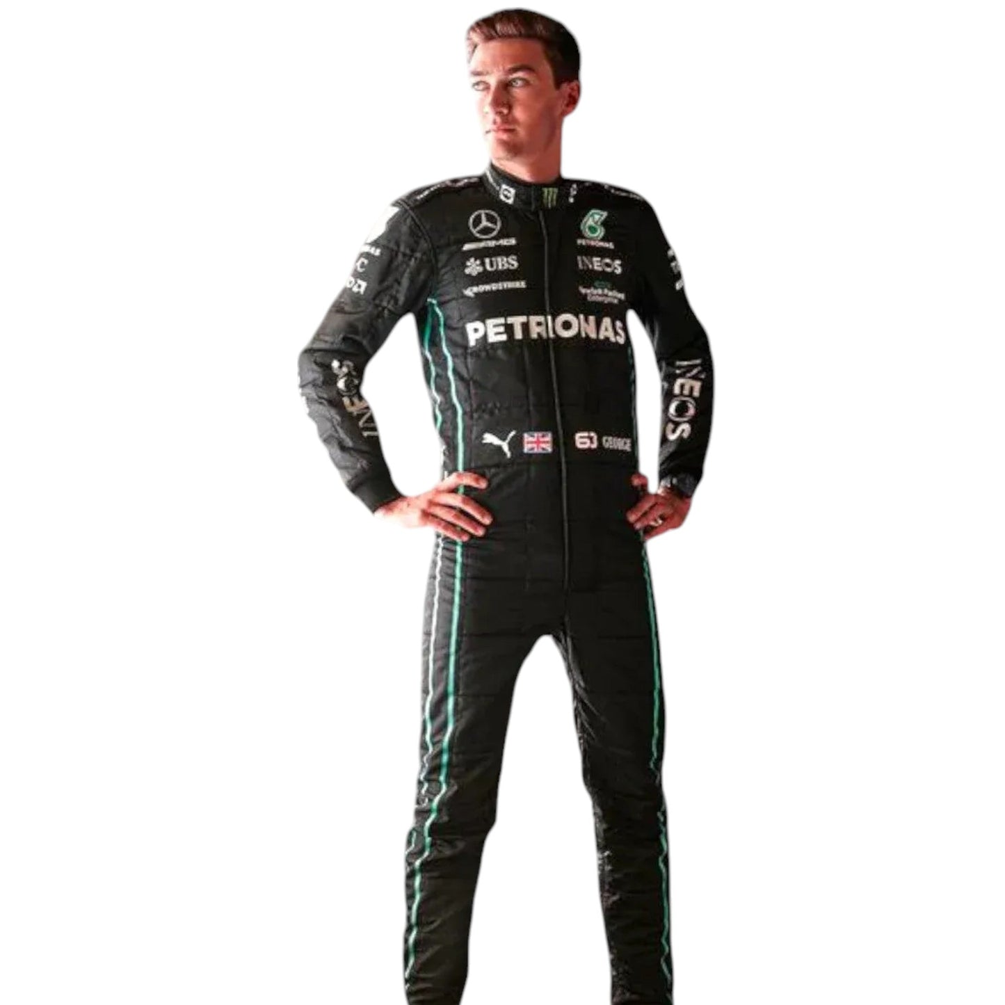 2022 George Russell Mercedes AMG F1 Replica Race Suit Ex Race Gear