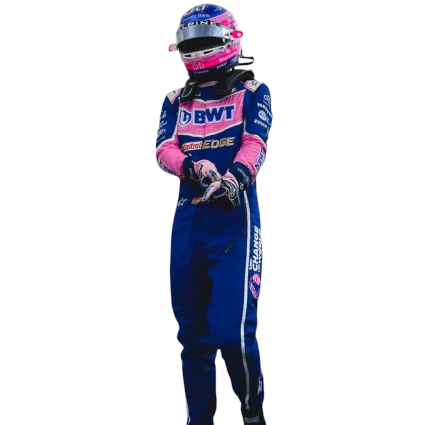 2022 Fernando Alonso BWT Alpine F1 Race Suit Replica Ex Race Gear