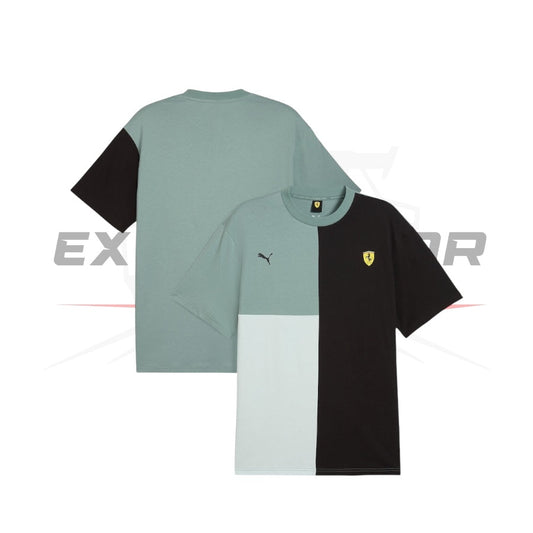 Scuderia Ferrari Race Lifestyle Colour Block T-Shirt by Puma Ex Race Gear
