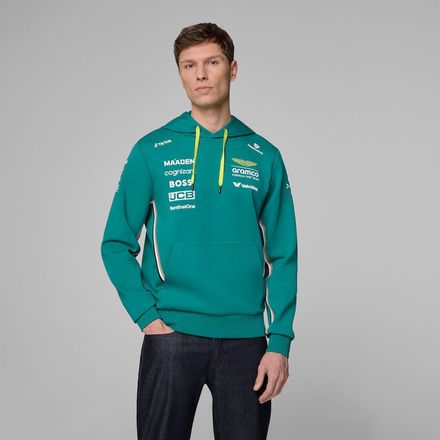 Aston Martin Aramco Cognizant F1 2025 Team Driver Hoodie Ex Race Gear