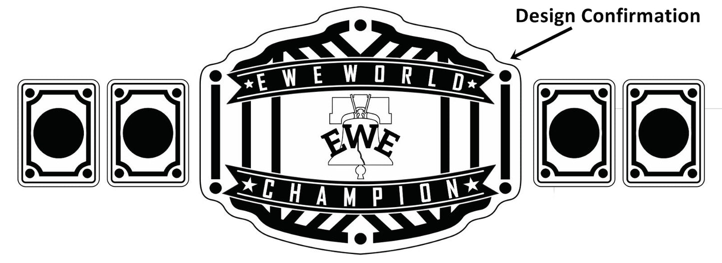Custom Bed Logo Wrestling Championship Belt Customize Wrestling Belts