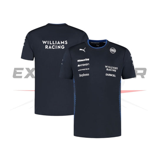 Williams Racing 2025 Team T-Shirt - Navy Ex Race Gear