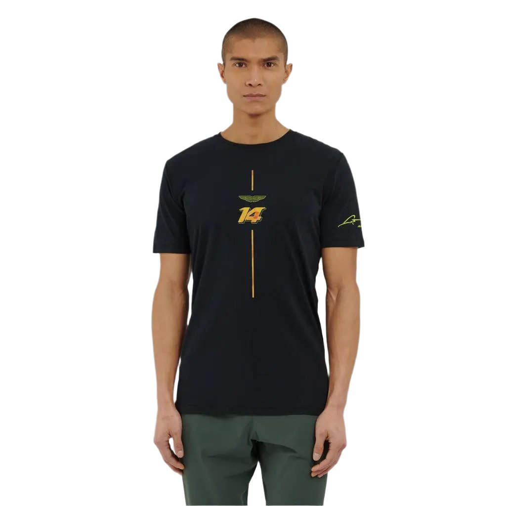 AMF1 Fernando Alonso Limited Edition T-Shirt - Black - Speedxcrafts