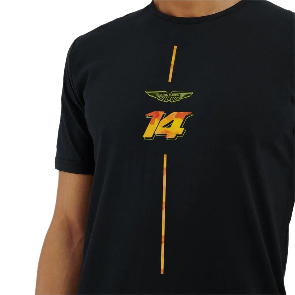 AMF1 Fernando Alonso Limited Edition T-Shirt - Black - Speedxcrafts