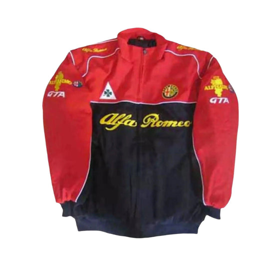 Alfa Romeo Vintage F1 Embroidered Racing Jacket - Ex Race Gear