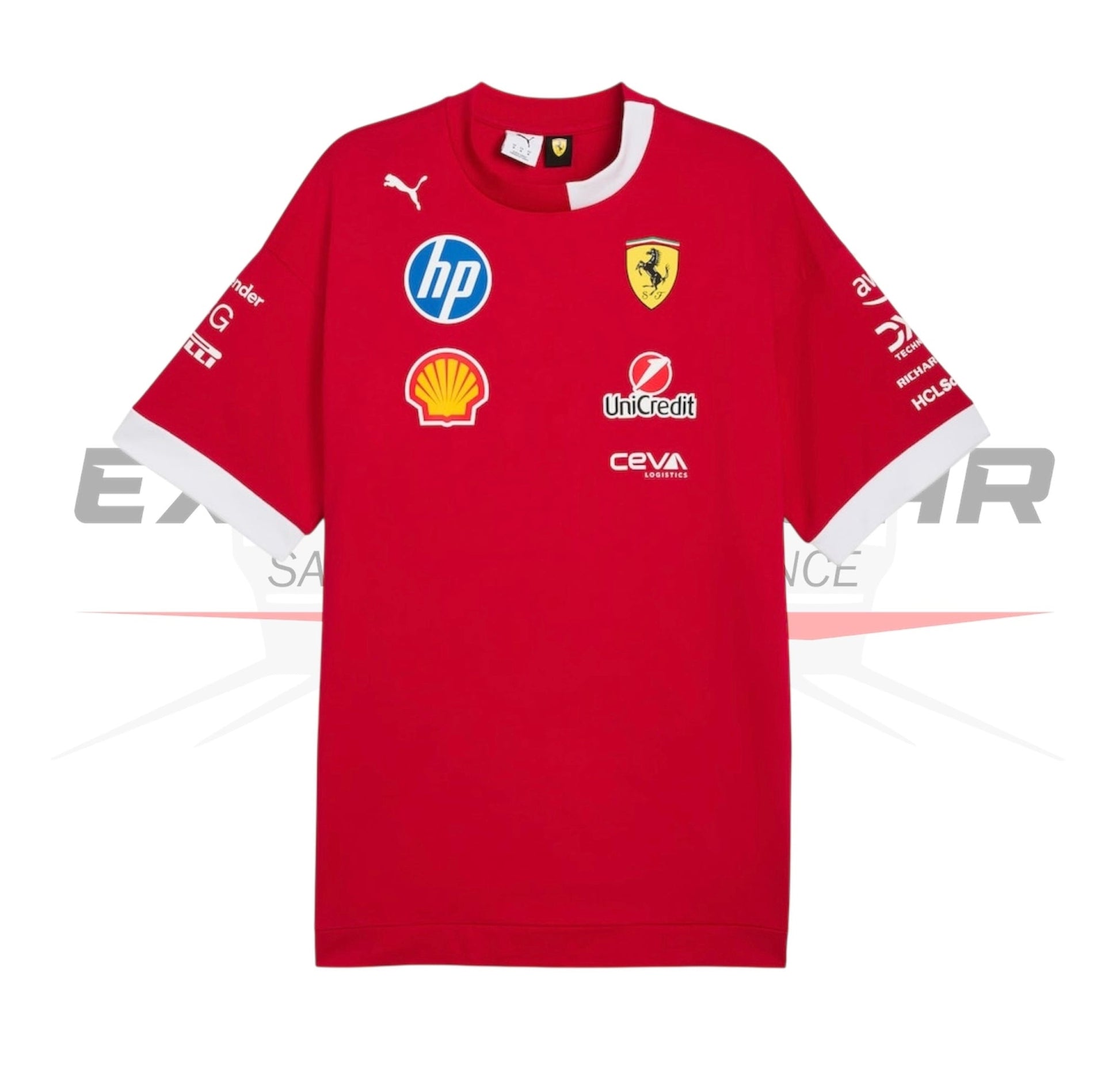 F1 Scuderia Ferrari 2025 Oversized Driver Replica T-shirt Ex Race Gear