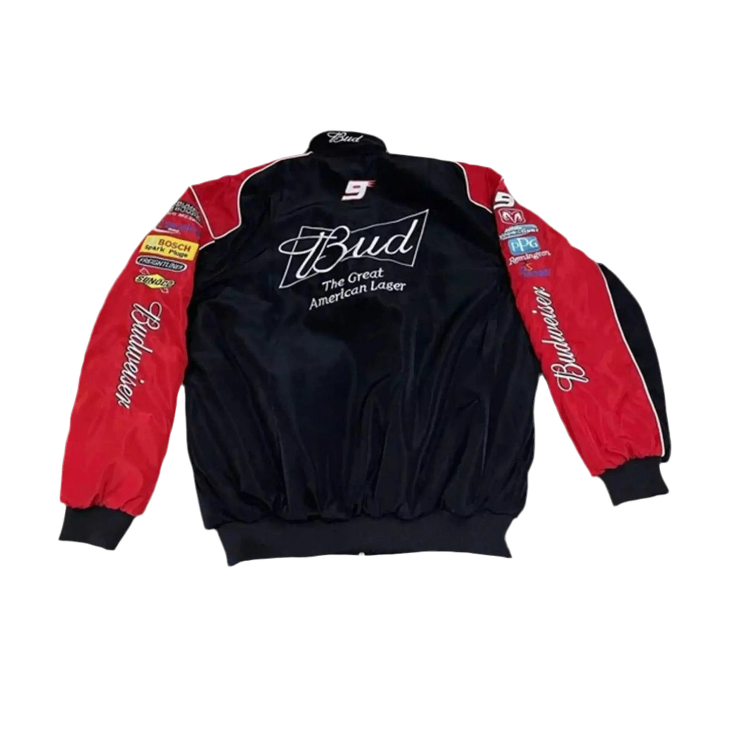 Budweiser F1 Racing Embroidered Retro Limited Edition Jacket - Speedxcrafts