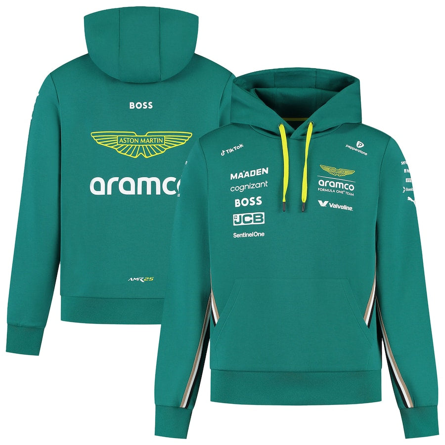 Aston Martin Aramco Cognizant F1 2025 Team Driver Hoodie Ex Race Gear