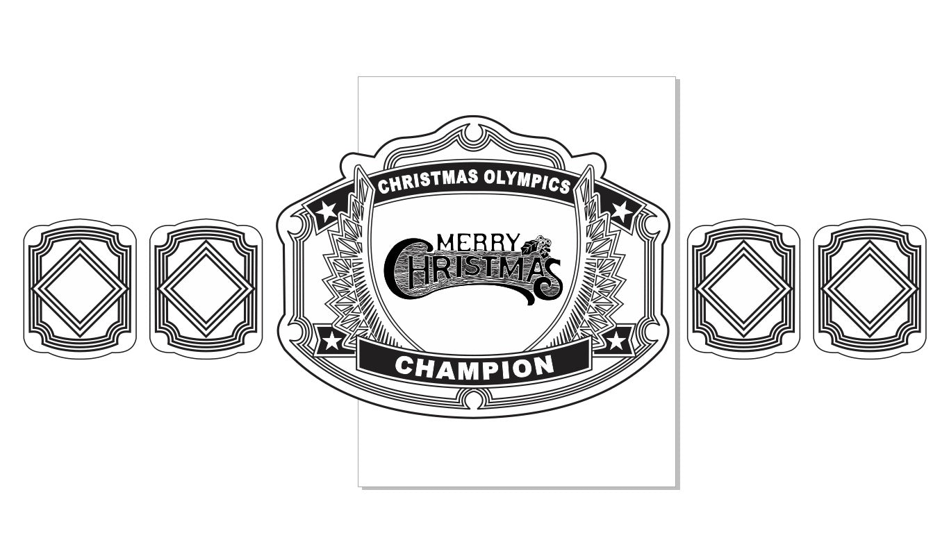 Christmas Championship Wrestling Belt
- Ex Race Gear