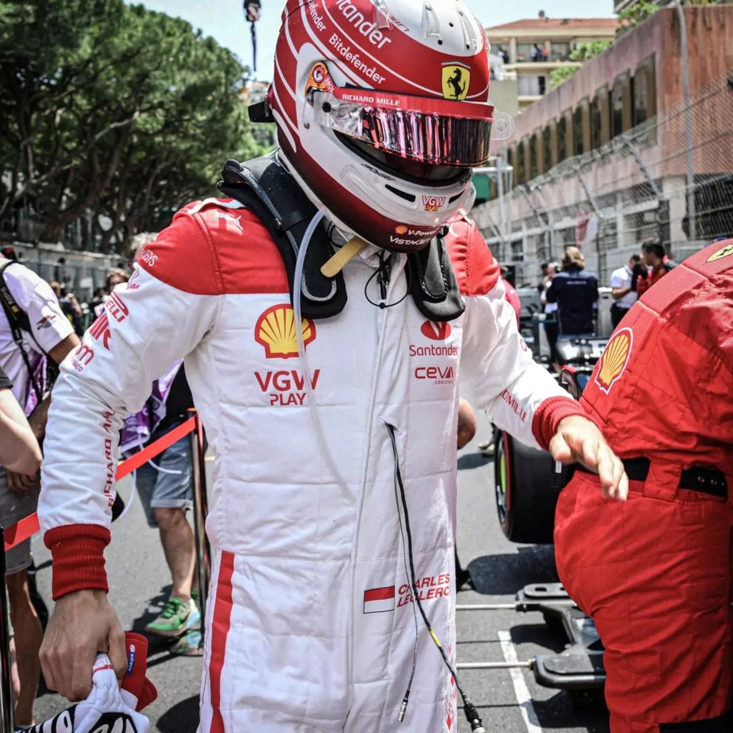 Charles Leclerc Ferrari 2023 F1 Race Suit - Monaco GP - Ex Race Gear