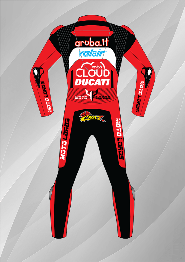 Chaz Davies Ducati 2018 SBK Leather Racing Suit for Sale MotoLords
