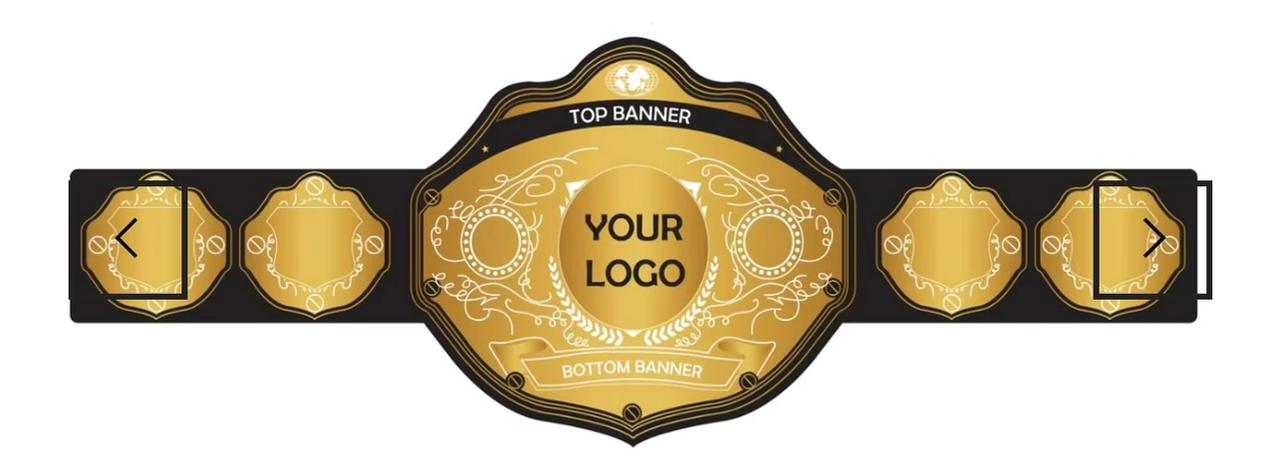 Custom Championship Title Belts (4mm ZINC) Customize Wrestling Belts