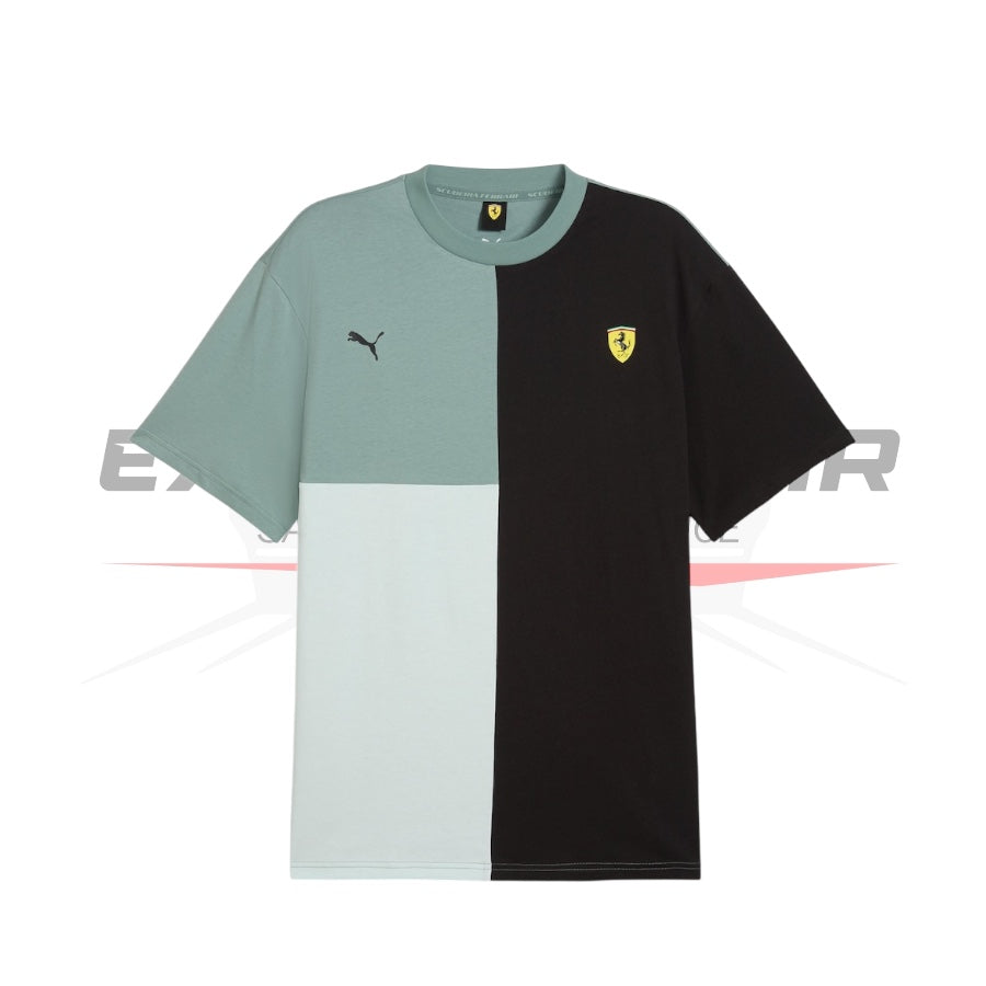Scuderia Ferrari Race Lifestyle Colour Block T-Shirt by Puma Ex Race Gear