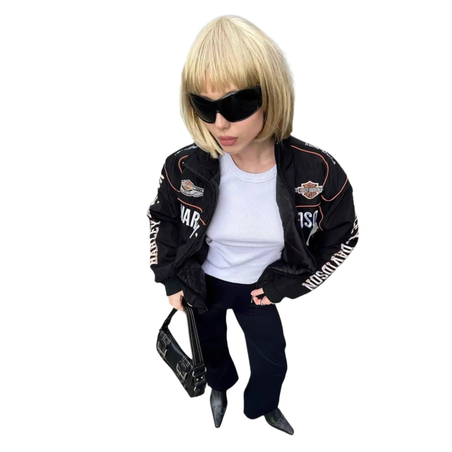 Exclusive Limited Edition Harley Davidson Retro F1 Racing Jacket - Speedxcrafts