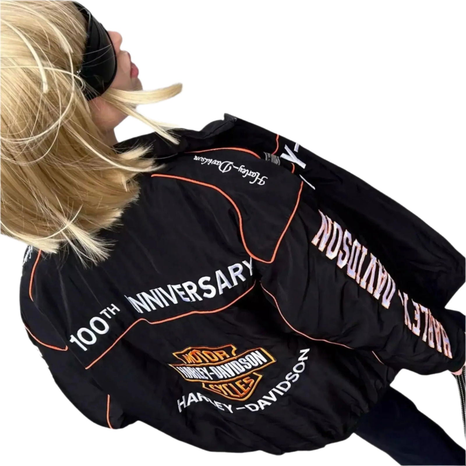 Exclusive Limited Edition Harley Davidson Retro F1 Racing Jacket - Speedxcrafts