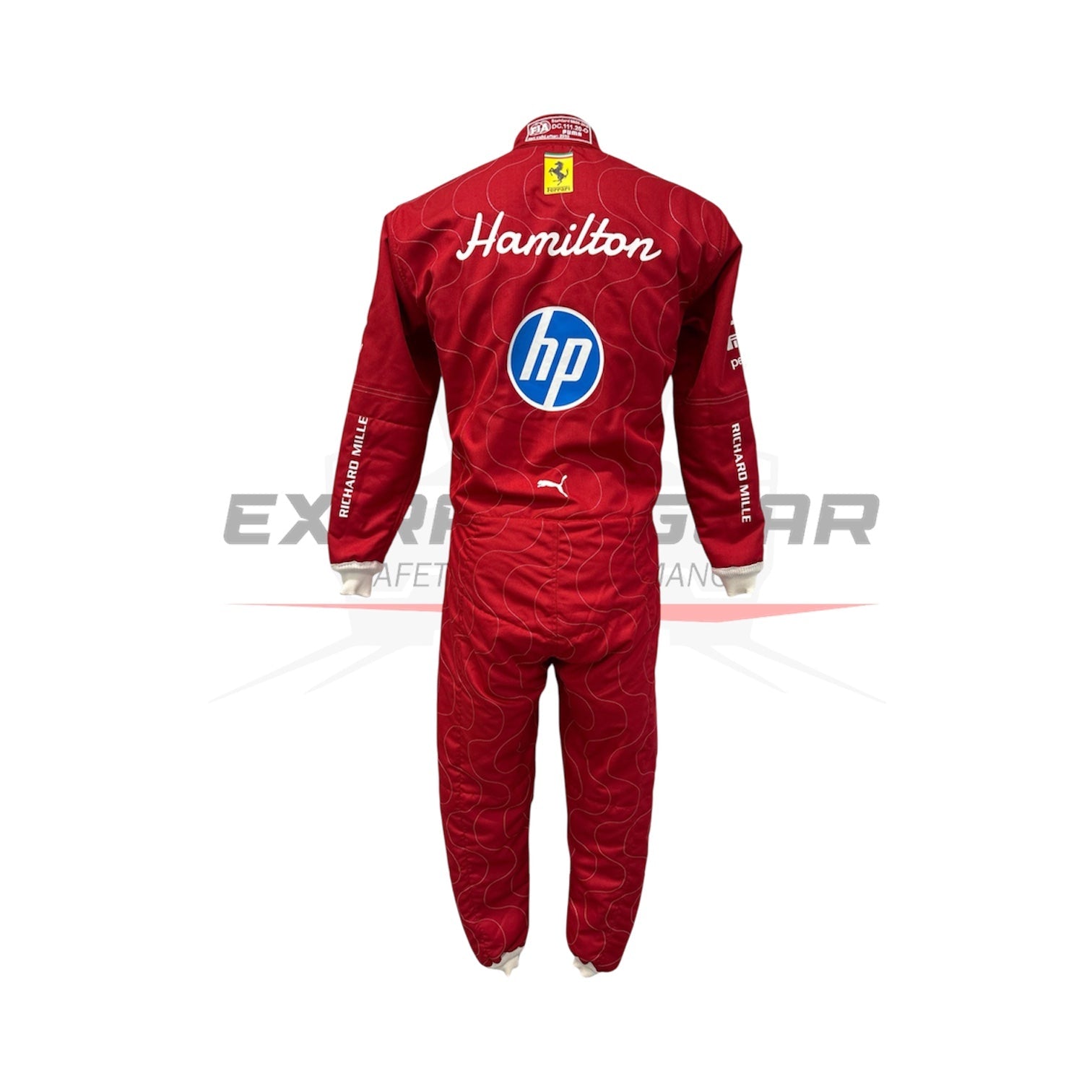 2025 Lewis Hamilton Scuderia Ferrari HP Monza GP F1 Race Suit Ex Race Gear