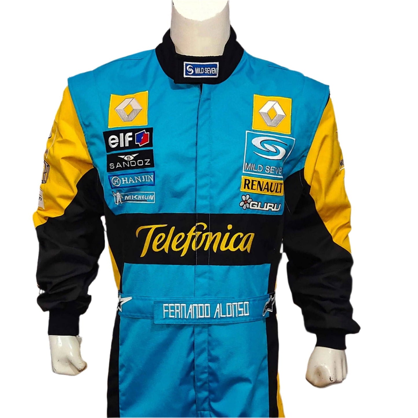 Fernando Alonso 2006 F1 Replica Embroidered Racing Suit / Renault F1 - Ex Race Gear