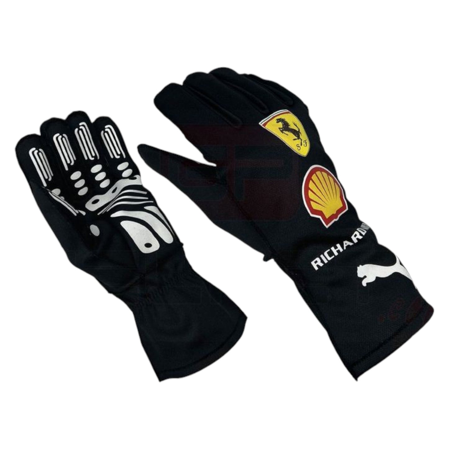 2021 New Scuderia Ferrari Race Gloves Carlos Sainz Ex Race Gear