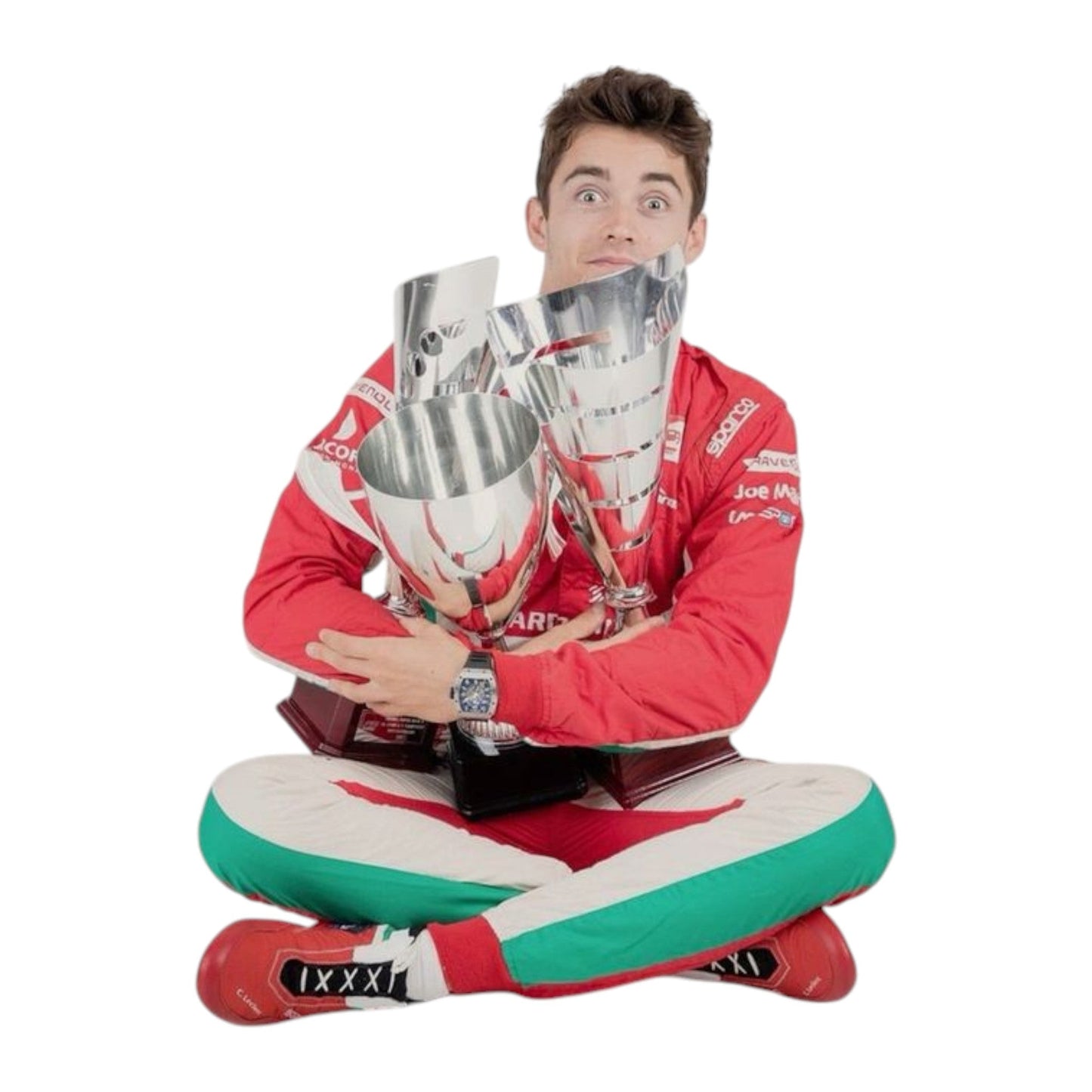 2017 Charles Leclerc Race Suit Richard Mille Formula 2 Ex Race Gear