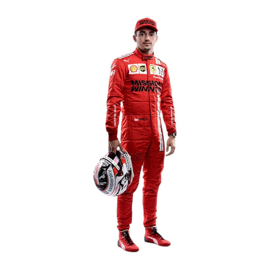 2021 Charles Leclerc  Race Mission Winnow Scuderia Ferrari F1 Suit Ex Race Gear