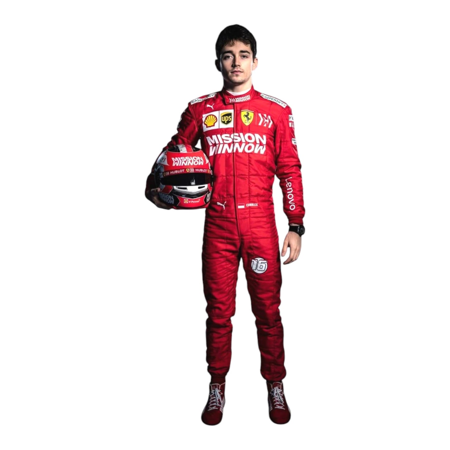 2019 Charles Leclerc Race Mission Winnow Scuderia Ferrari F1 Suit Rustle Racewears
