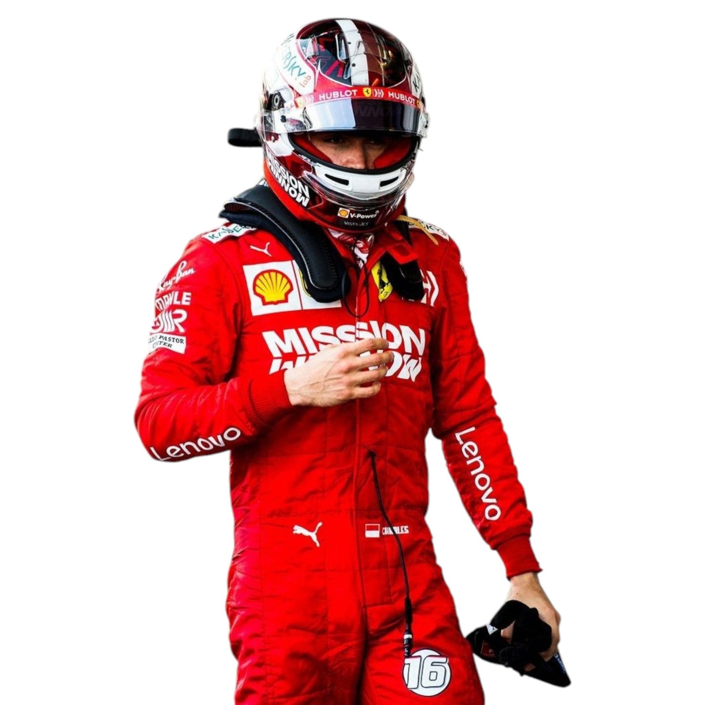 2019 Charles Leclerc Race Mission Winnow Scuderia Ferrari F1 Suit Rustle Racewears