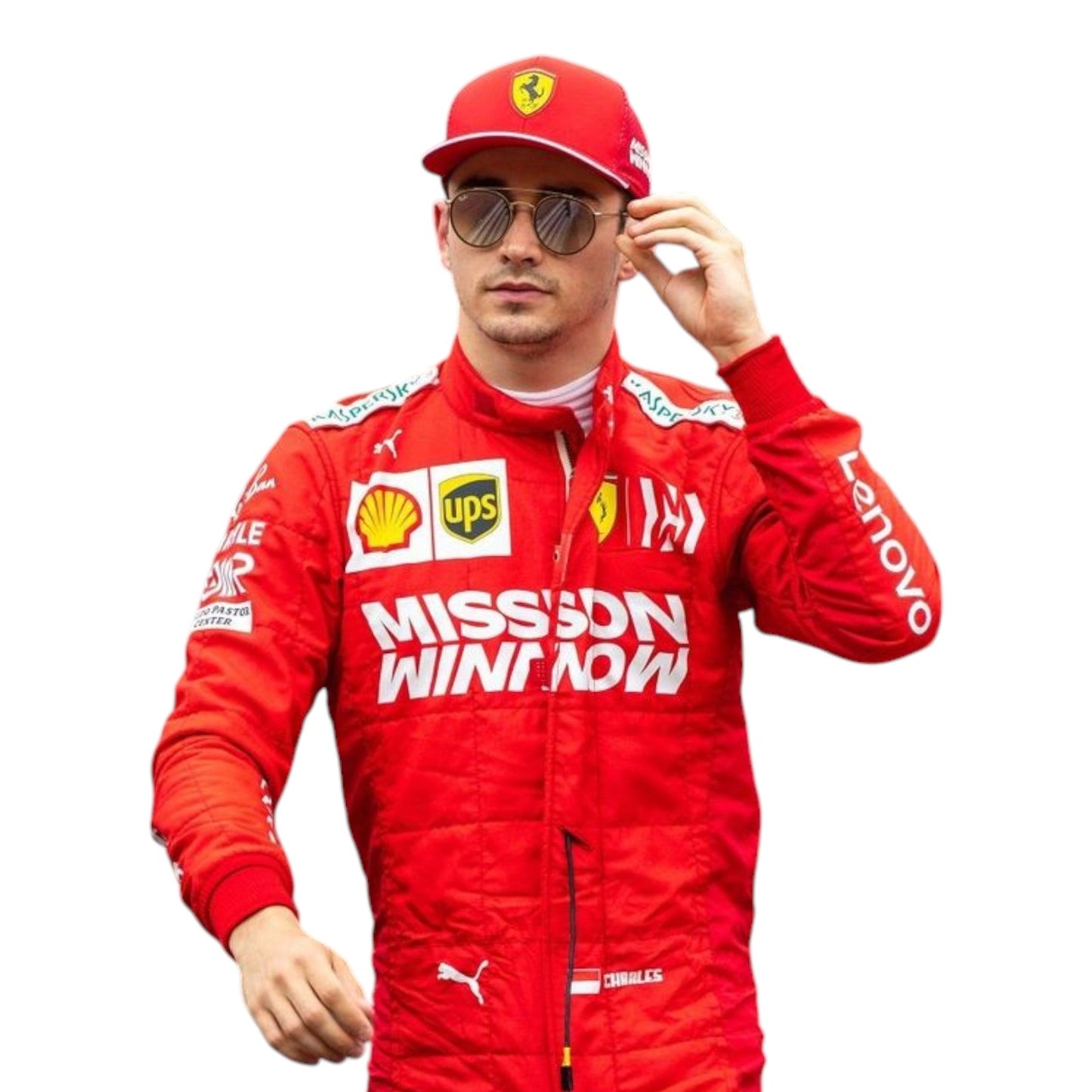 2019 Charles Leclerc Race Mission Winnow Scuderia Ferrari F1 Suit Rustle Racewears