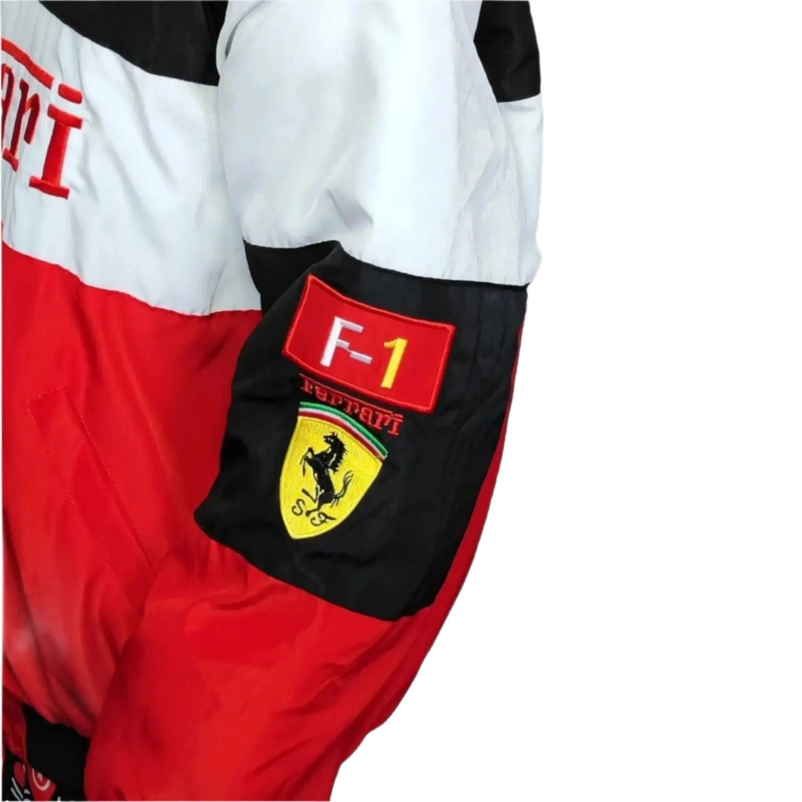 Ferrari F1 Multi Patch Embroidered Racing Jacket - Ex Race Gear
