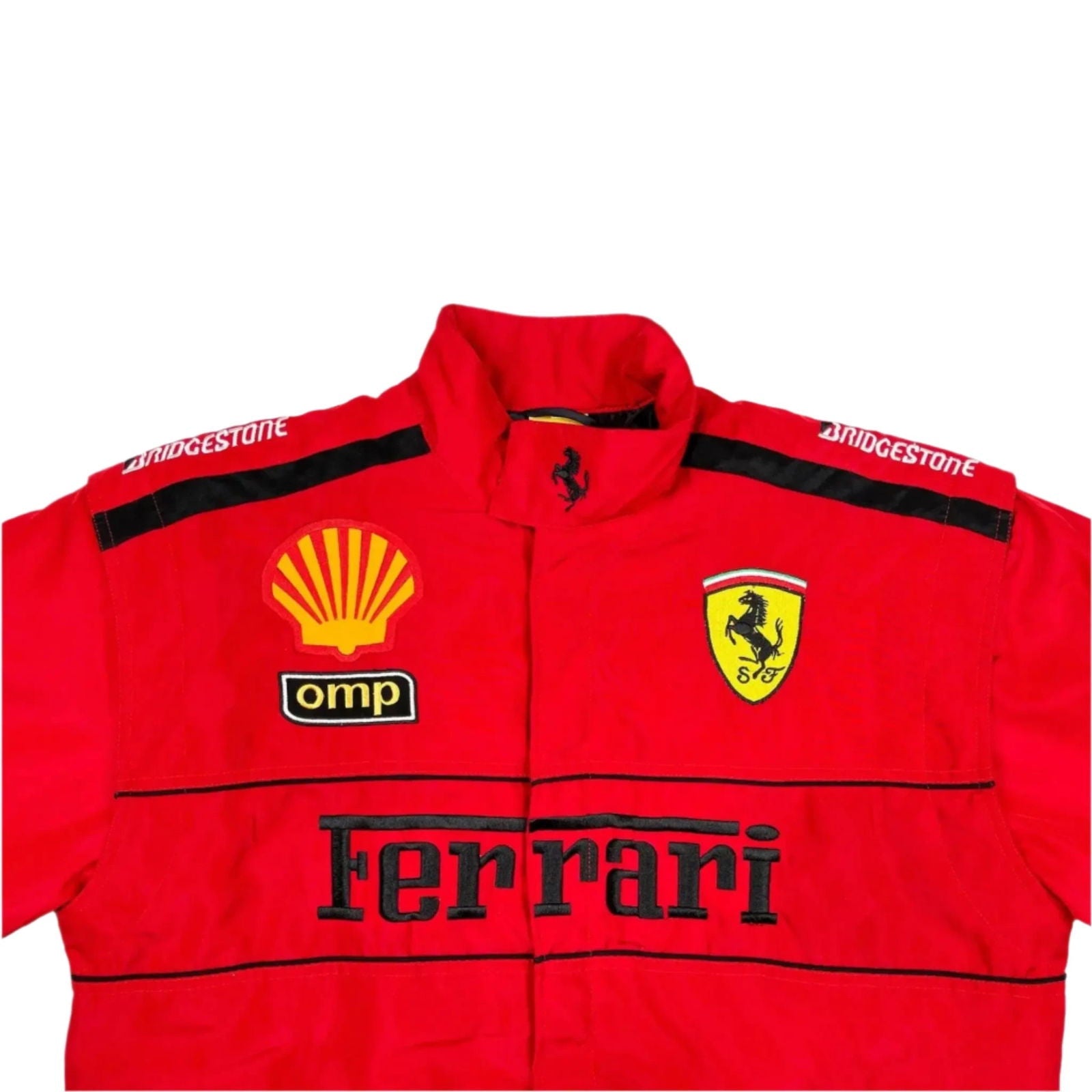 Ferrari F1 Vintage Embroidery Winter Racing Jacket - Ex Race Gear