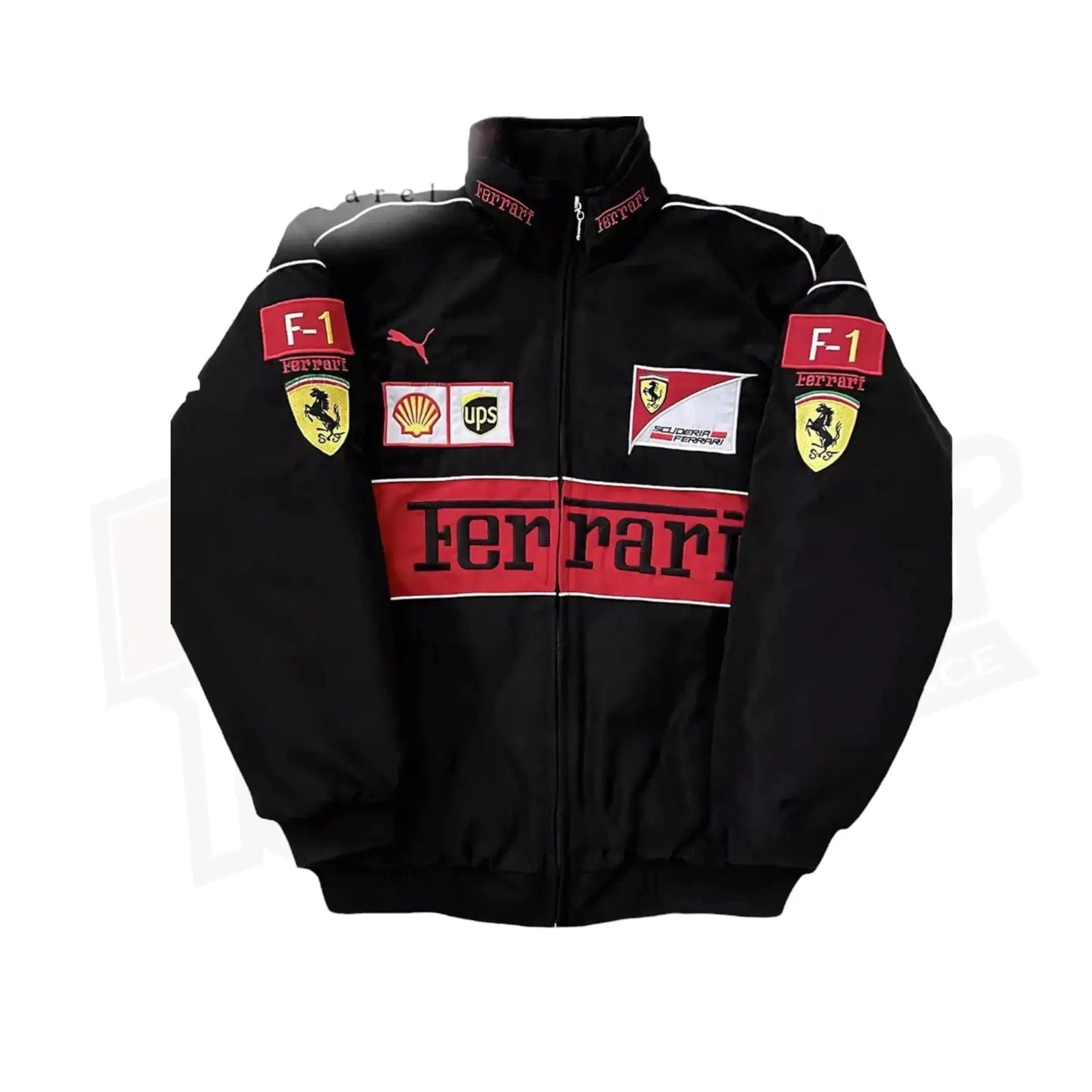 Ferrari F1 Vintage Racing Embroidered Jacket - Ex Race Gear