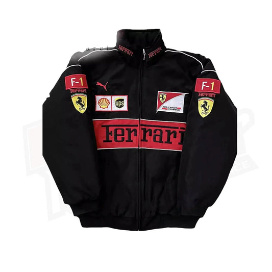 Ferrari F1 Vintage Racing Embroidered Jacket - Ex Race Gear