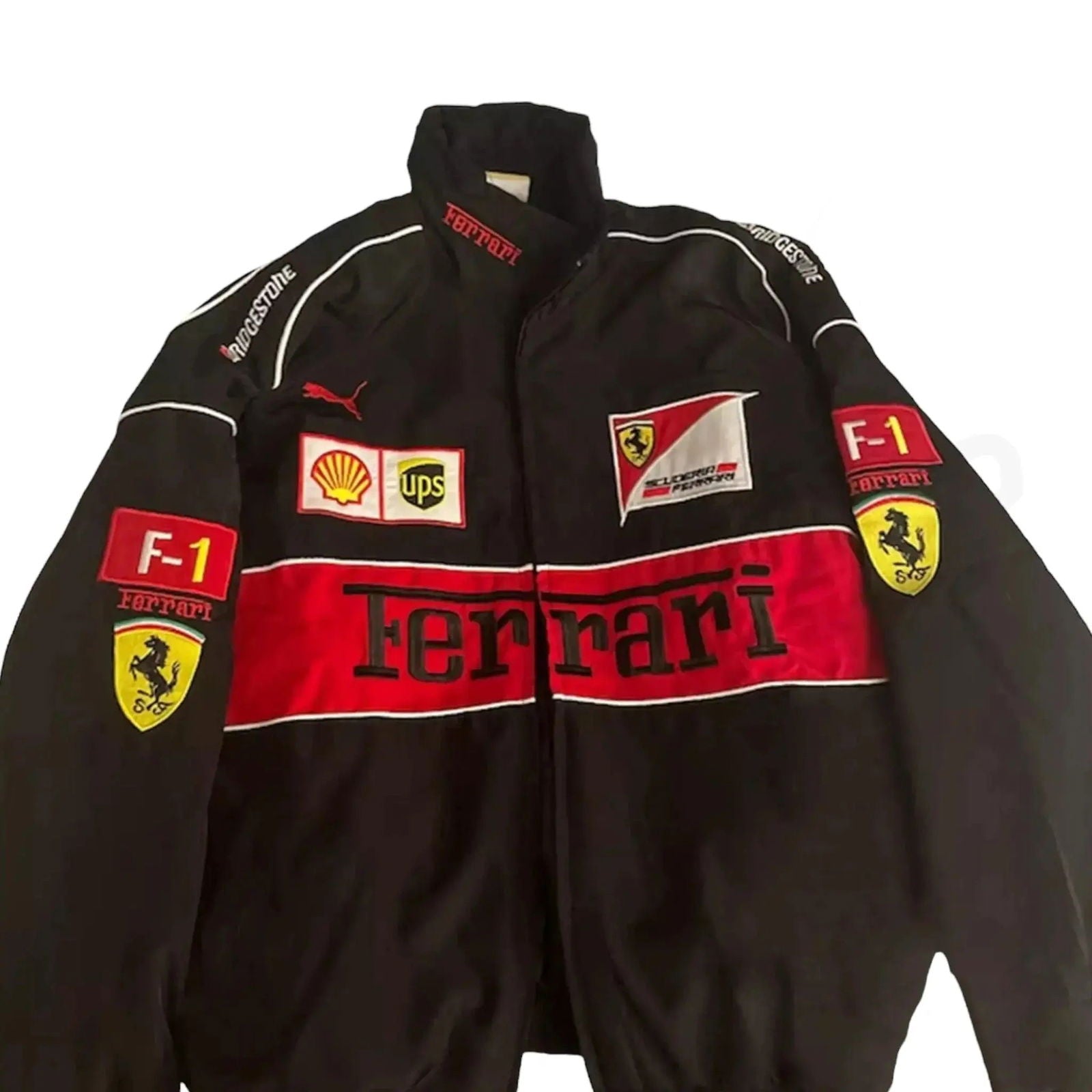 Ferrari F1 Vintage Racing Embroidered Jacket - Ex Race Gear