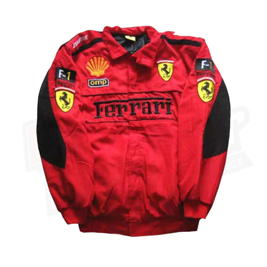 Ferrari Formula One Vintage Racing Embroidered Jacket - Ex Race Gear