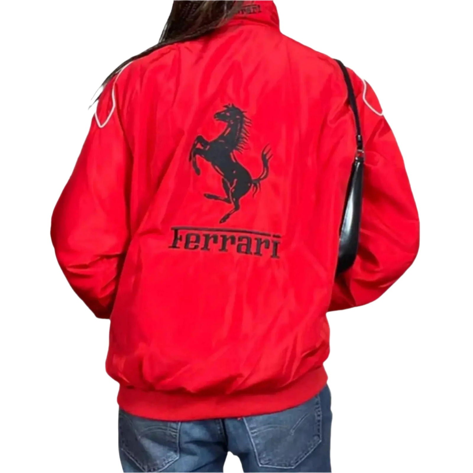 Ferrari Vintage Embroidered Bomber Jacket - Ex Race Gear