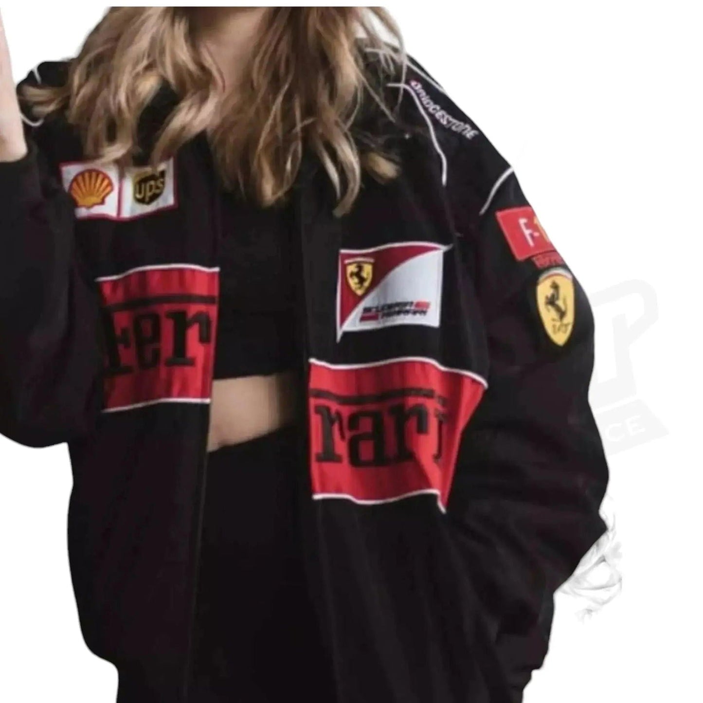 Ferrari Vintage Nascar Racing Jacket -Ex Race Gear