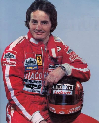 1978 Gilles Villeneuve Red Smeg Embroidered F1 Replica Race Suit Rustle Racewears