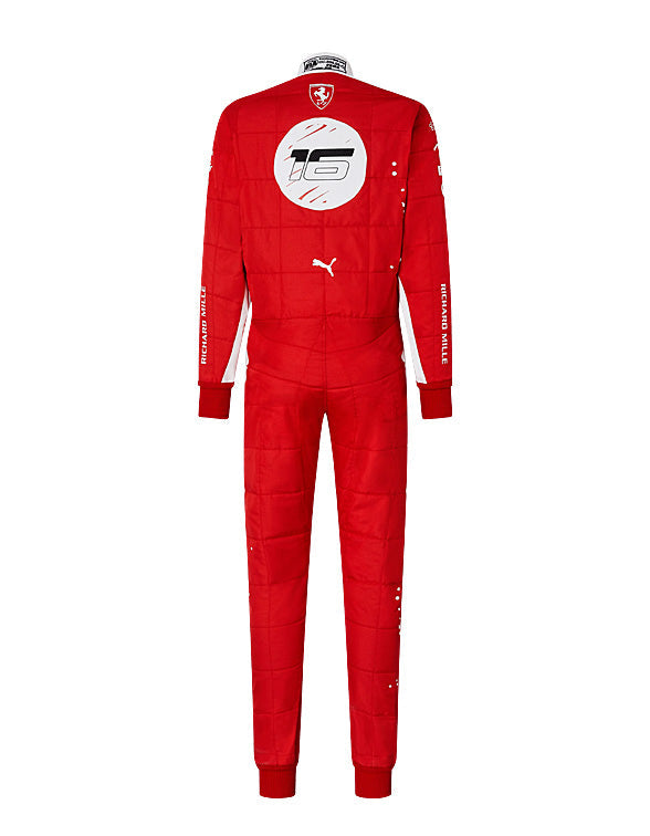 2023 New Las Vegas Charles Leclerc Formula 1 Replica Race Suit | Scuderia Ferrari Ex Race Gear