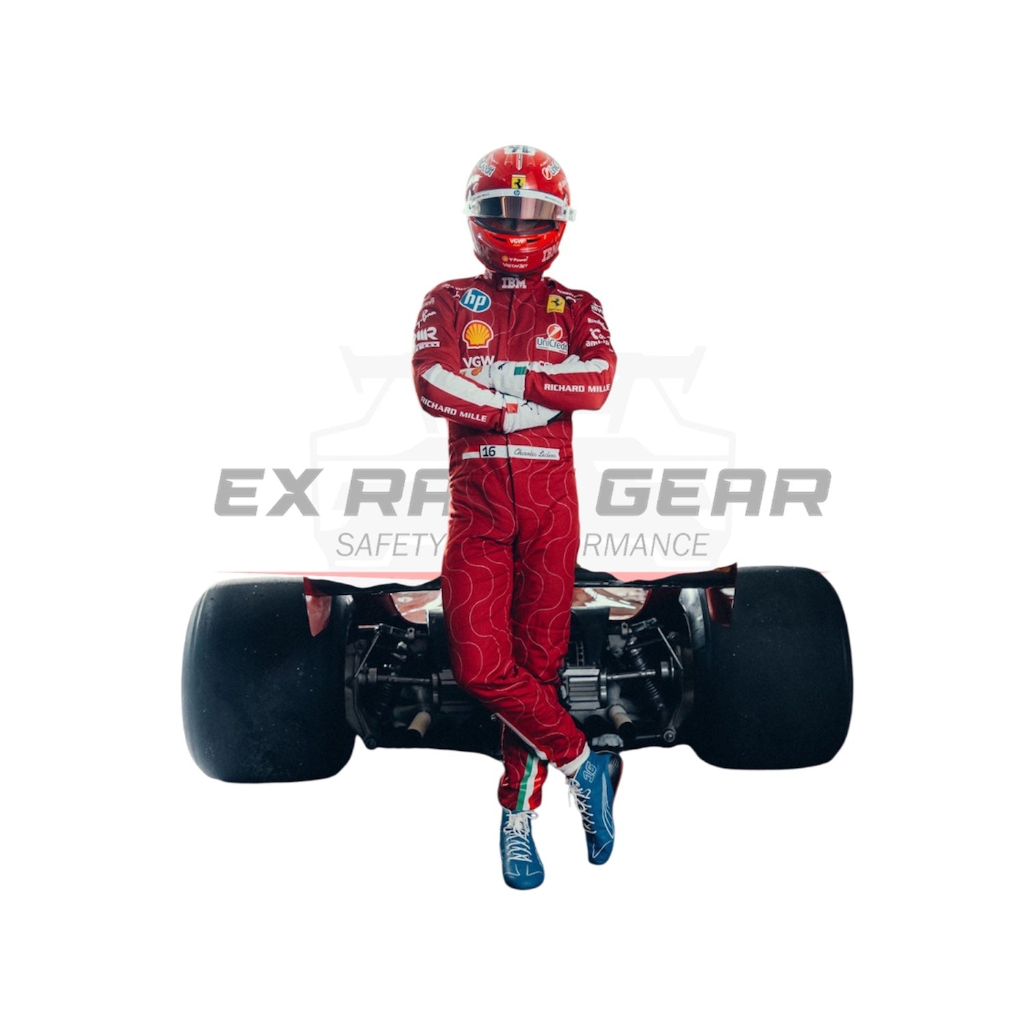 2025 Scuderia Ferrari HP F1 Team Monza GP Race Suit Ex Race Gear