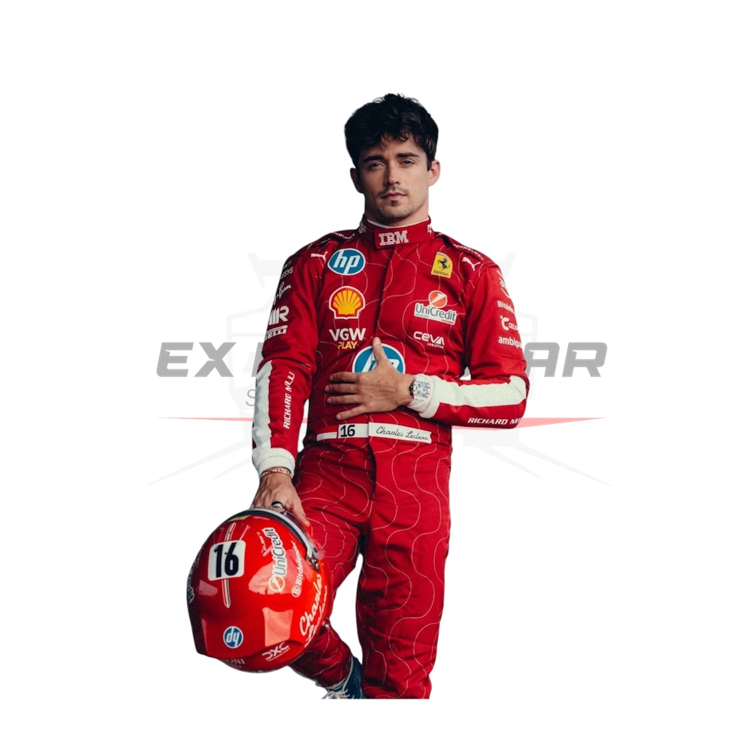 2025 Scuderia Ferrari HP F1 Team Monza GP Race Suit Ex Race Gear