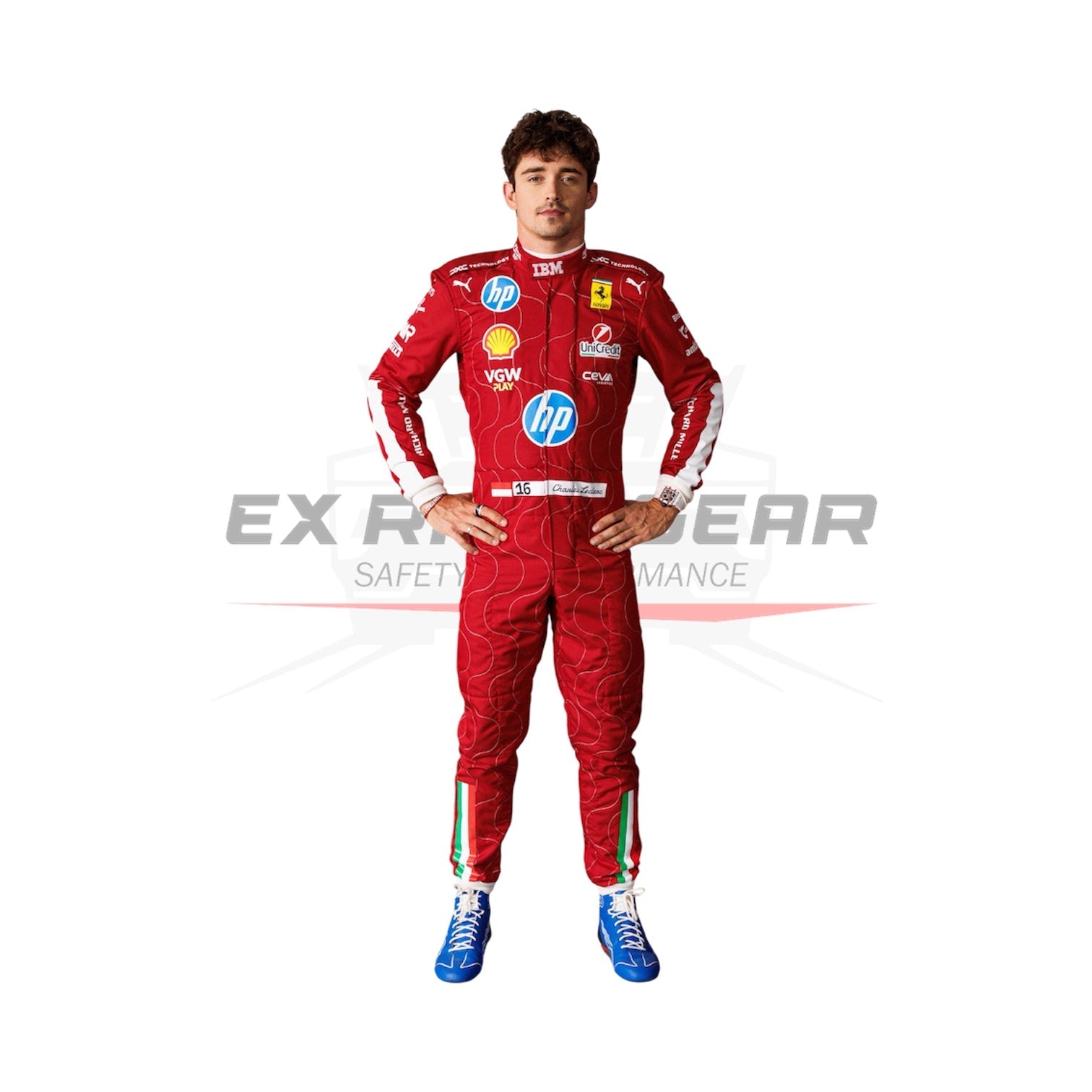 2025 Scuderia Ferrari HP F1 Team Monza GP Race Suit Ex Race Gear