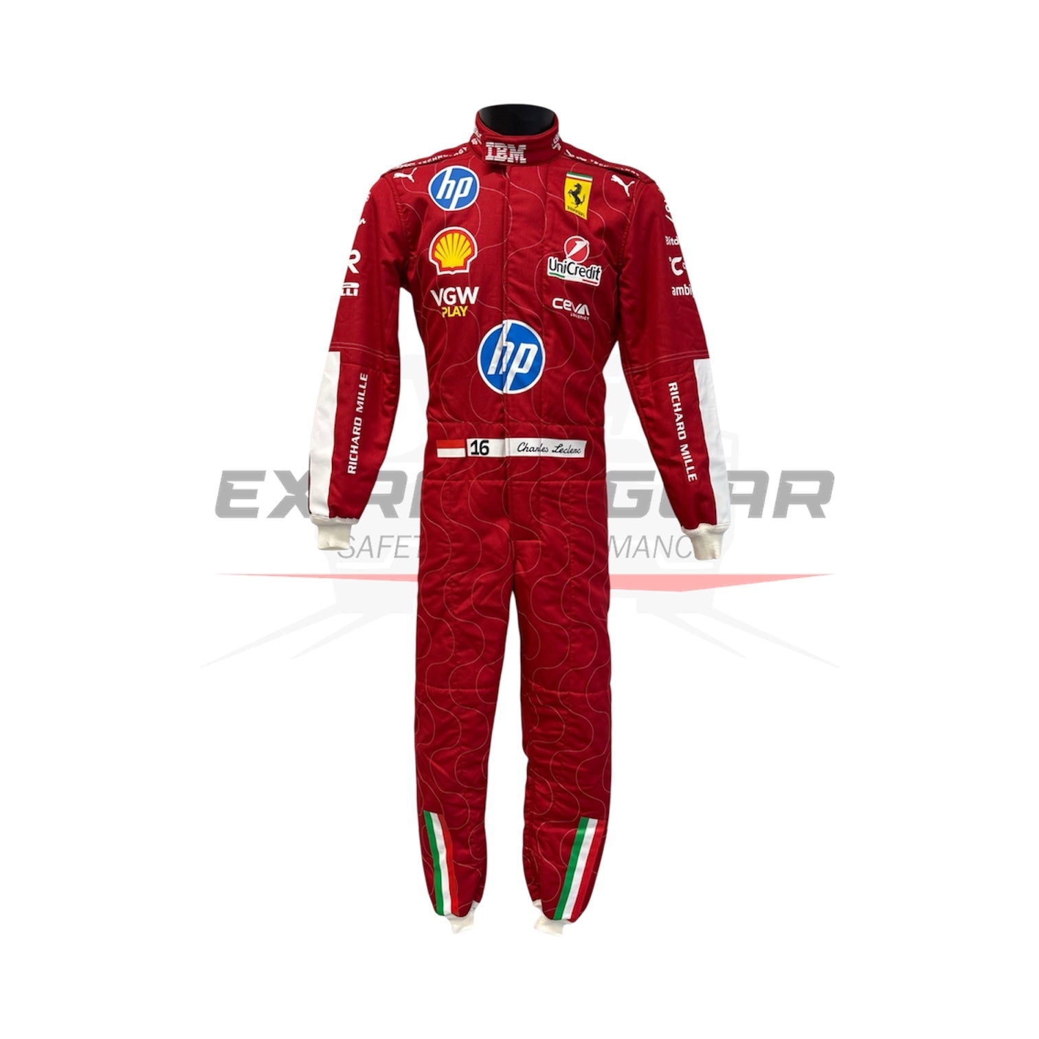 2025 Scuderia Ferrari HP F1 Team Monza GP Race Suit Ex Race Gear