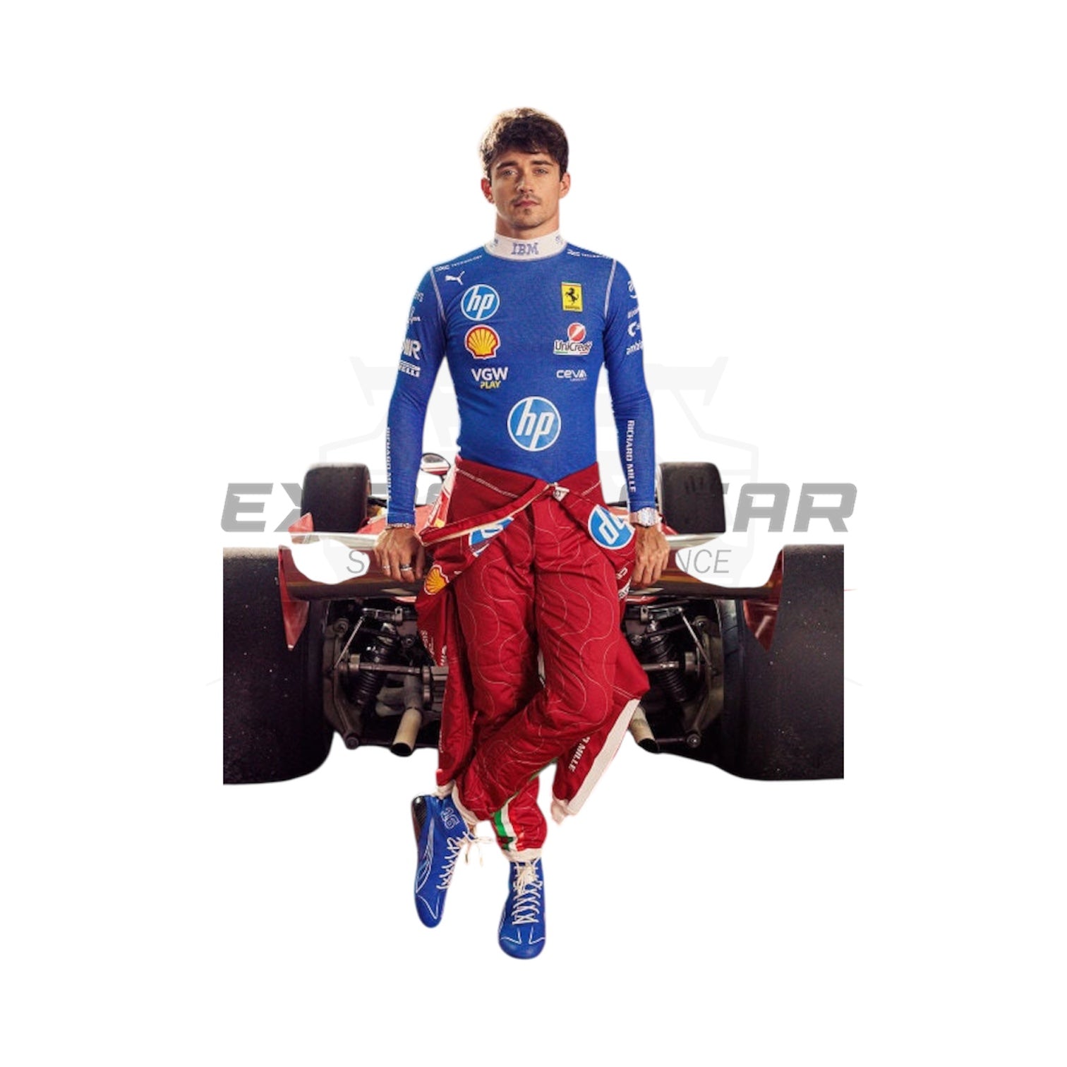 2025 Scuderia Ferrari HP F1 Team Monza GP Race Suit Ex Race Gear