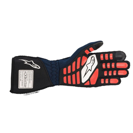 2022 Navy Black and Red Alpinestars Tech-1 ZX Glove Chicane Racewear