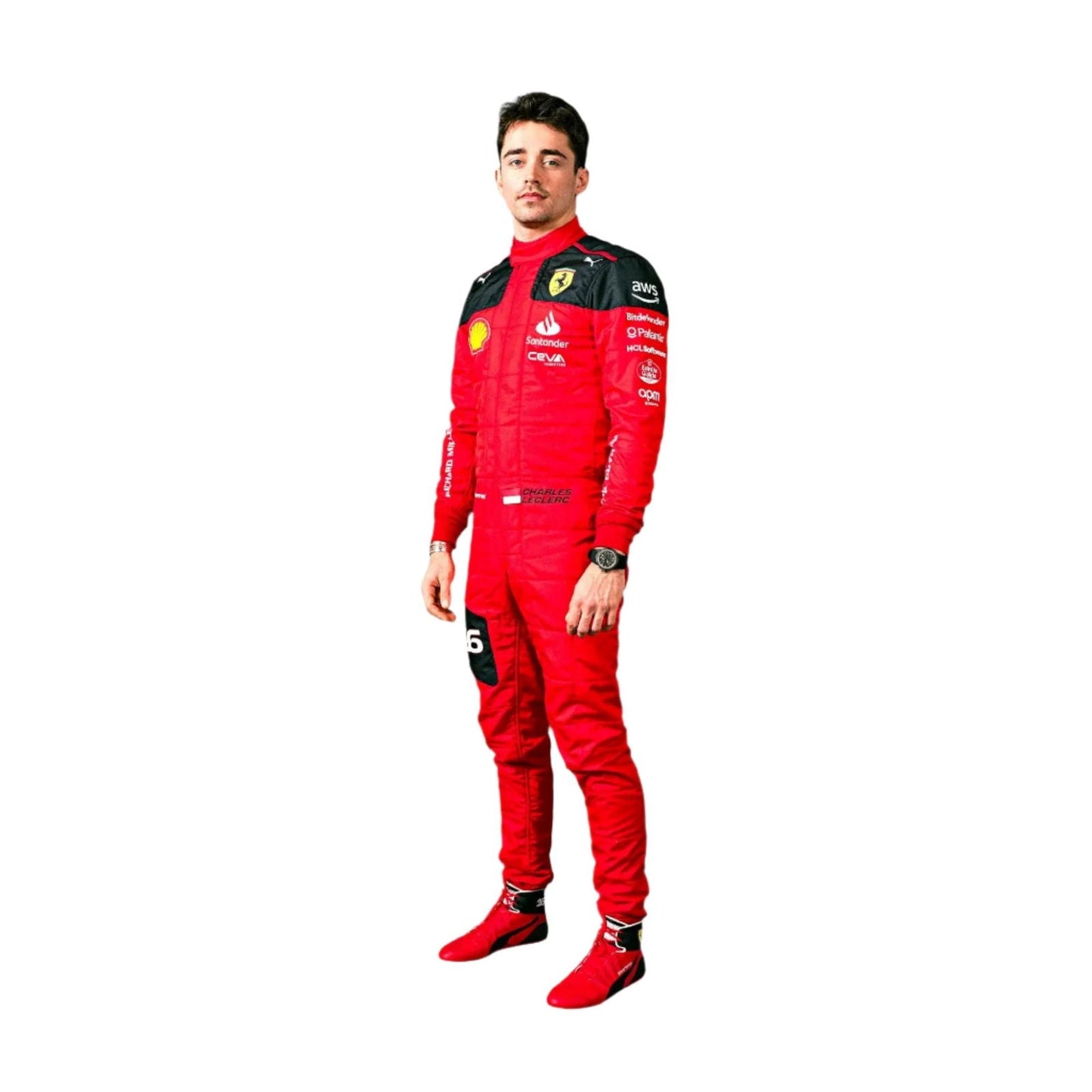 New Charles Leclerc 2023 Race Suit Ferrari F1 - Ex Race Gear