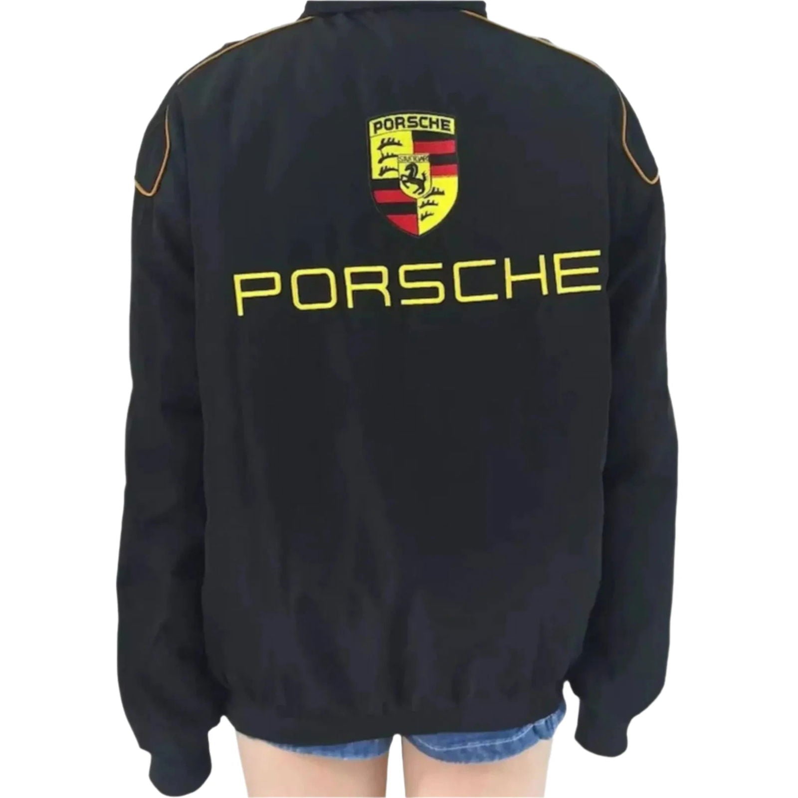 Porsche Formula 1 Bomber Jacket - Embroidered Racing Apparel - Speedxcrafts