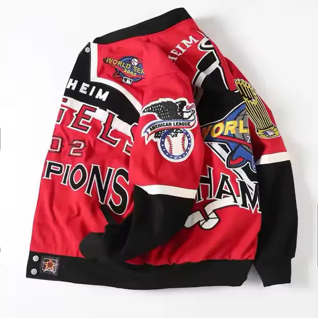 Rare ANAHEIM ANGELS Vintage Embroidered Jacket - Unisex SHABA Collection