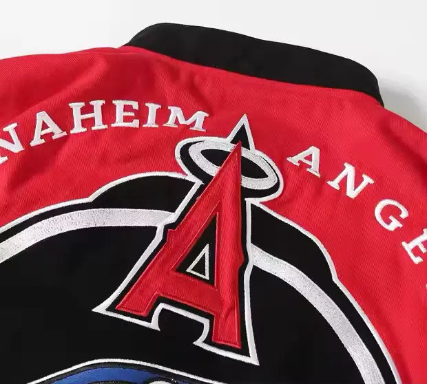 Rare ANAHEIM ANGELS Vintage Embroidered Jacket - Unisex SHABA Collection